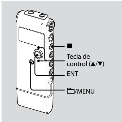SONY ICD-UX70 - Paso 2: Ajuste del reloj - 1