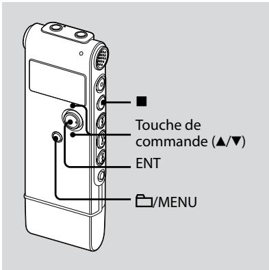 ■ Touche de commande (▲/▼) ENT /MENU