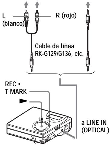 SONY MZ-N520CK - Grabación desdeuna TVo radio (Grabaciónanalógica) - 4