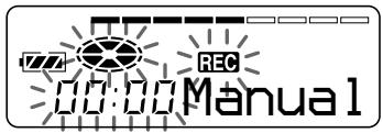SONY MZ-R37 - Réglage manuel du niveau d'enregistrement (Enregistrement manuel) - 2