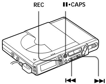 SONY MZ-R37 - Adjusting the recording level manually (Manual recording) - 1