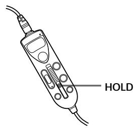 SONY MZ-R37 - Verrouillage des commandes (HOLD) - 2