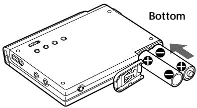 SONY MZ-R37 - Using on dry batteries - 1