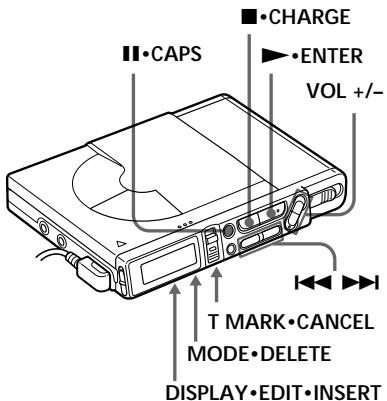 SONY MZ-R37 - Labeling recordings - 1
