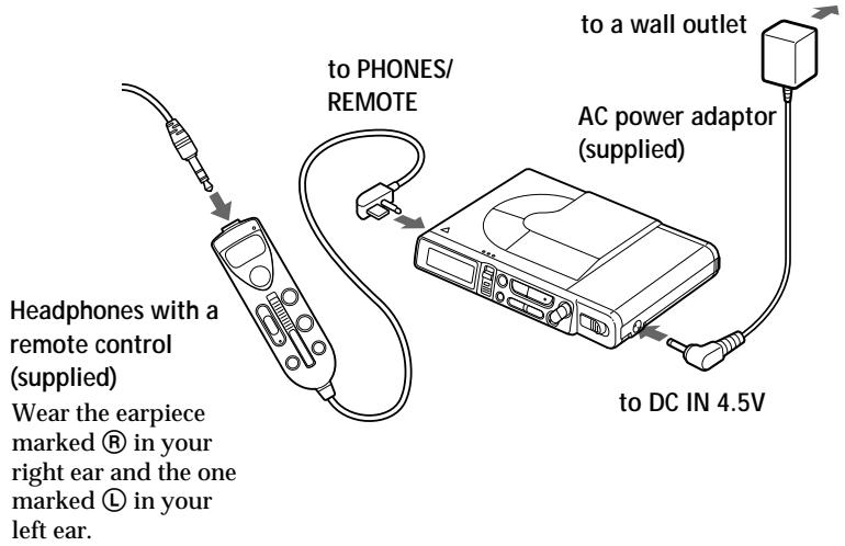 SONY MZ-R37 - Make connections. (Connect securely.) - 1