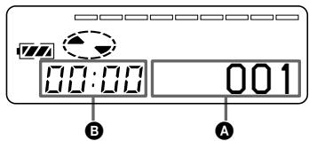 SONY MZ-R37 - Vérification de la durée restante ou de la position d'enregistrement - 2