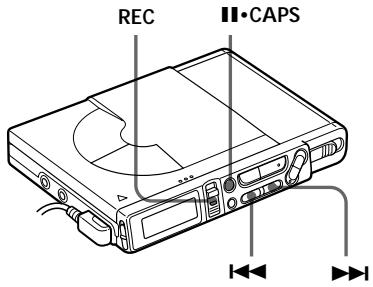 SONY MZ-R37 - Réglage manuel du niveau d'enregistrement (Enregistrement manuel) - 1