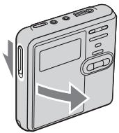 SONY MZ-RH910 - Insertion d'un disque enregistré. - 1