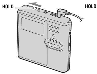 SONY MZ-RH910 - Déverrouillage des commandes. - 1