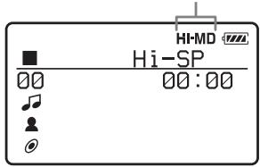 SONY MZ-RH910 - Confirmez le mode de fonctionnement. - 1