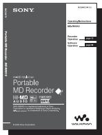 SONY MZ-RH910 - Utilisation de l'enregistreur - 3