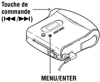 Touche de commande (1<>1) MENU/ENTER