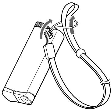 SONY NW-E5 - To use the strap - 1