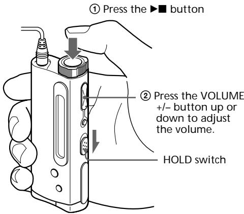 SONY NW-E5 - Start playback. - 1