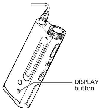 SONY NW-E5 - Changing the display mode - 1