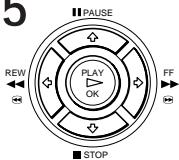 5 PAUSE REW PLAY OK FF STOP