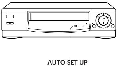 SONY SLV-E230VP - Installation du magnétoscope à l'aide de la fonction Auto Set Up - 1