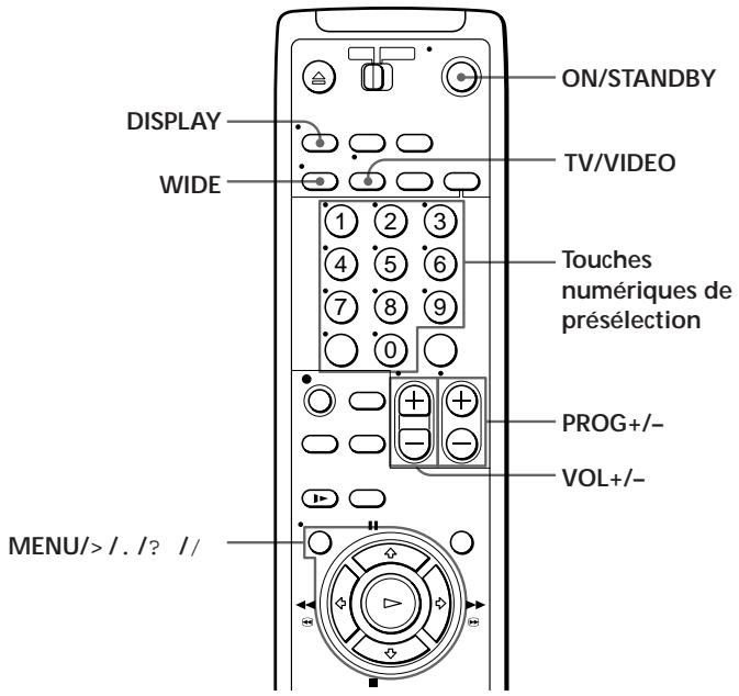 SONY SLV-E285VC - 2E étape : préparation de la télécommande (suite) - 1