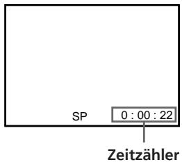 SP 0:00:22 Zeitzähler