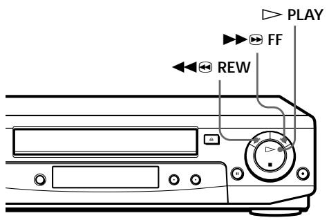 SONY SLV-SE60NP - Wiedergeben und Suchen mit unterschiedlicher Geschwindigkeit - 1