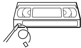SONY SLV-SE720E - Para proteger grabaciones contra el borrado - 1