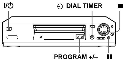 SONY SLV-SE720E - Grabación de programas de TV mediante Dial Timer (sólo SLV-SE820D/E) - 1