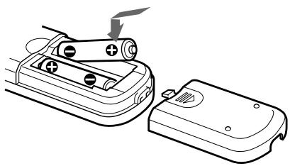 SONY SLV-SX720E - Inserción de las pilas - 1