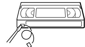 SONY SLV-SX720E - Para proteger grabaciones contra el borrado - 1