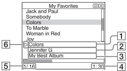 SONY TDM-IP50 - Exemple : Lists de lecture musicale - 1