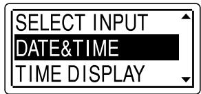 SONY ICD-UX71 - Réglage de l'horloge à l'aide du menu - 2