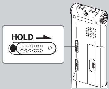 SONY ICD-UX71 - De IC-recorder in- of uitschakelen - 1