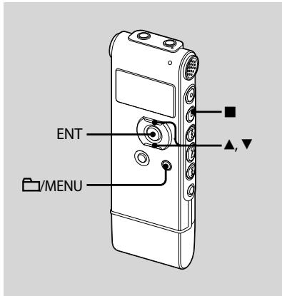 SONY ICD-UX91F - Listening to a Preset Radio Station - 1