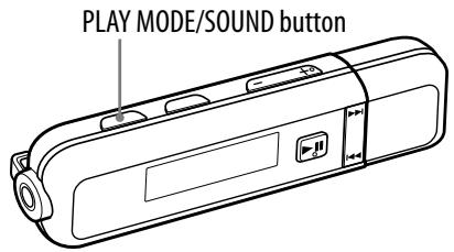 SONY NWD-E025 - Selecting the sound quality (Equalizer - Clear Bass) - 1
