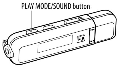 SONY NWD-E025 - Changing the Play Mode (PLAY MODE) - 1