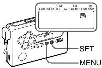 TUNE FM BL SOUND MODE MODE AVLS MODE DXNR SKIP ON SET MENU
