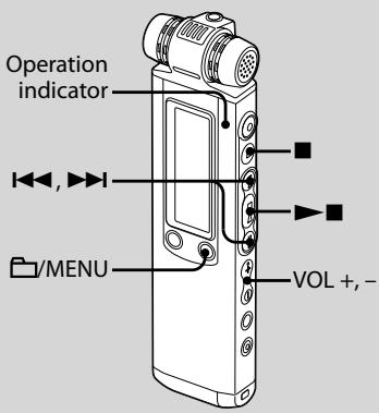 SONY ICD-SX750 - Playing Back Messages - 1
