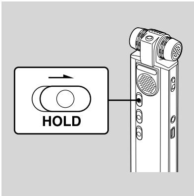SONY ICD-SX850 - De IC-recorder in- of uitschakelen - 1