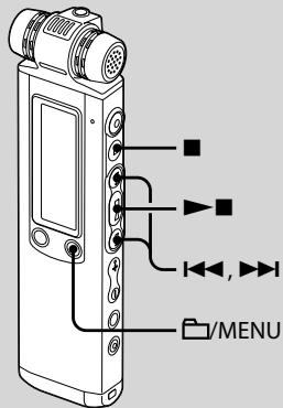 SONY ICD-SX850 - Stap 3: De gebruikte taal in het display instellen - 1