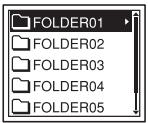 SONY ICD-UX200 - Een map selectoren - 3