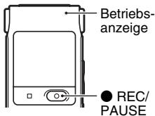 SONY ICD-UX200 - Starten der Aufnahme - 1