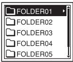 SONY ICD-UX300 - Sélection d'un dossier - 3