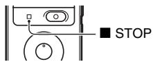 SONY ICD-UX300 - Para parar a reproducao - 1