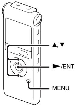 ▲,▼ ►/ENT MENU
