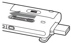 SONY ICD-UX300F - Scollegare il registratore IC dal computer. - 2