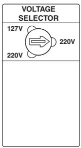 VOLTAGE SELECTOR 127V 220V 220V