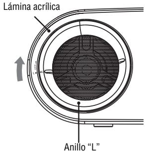 Lámina acrílica Anillo "L"
