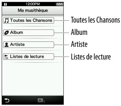 Ma musithèque Toutes les Chansons Album Artiste Listes de lecture Toutes les Chansons Album Artiste Listes de lecture