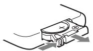 SONY RDP-XA900IP - Pour remplacer la pile de la télécommande - 1