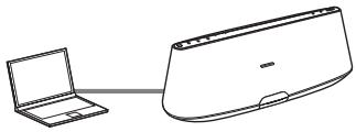 SONY RDP-XA900IP - Connect the unit and the Mac or PC using a network (LAN) cable (not supplied). Then turn this unit on. - 1