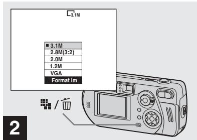 SONY CYBER-SHOT DSC-P52 - Réglage de la taille d'image - 2